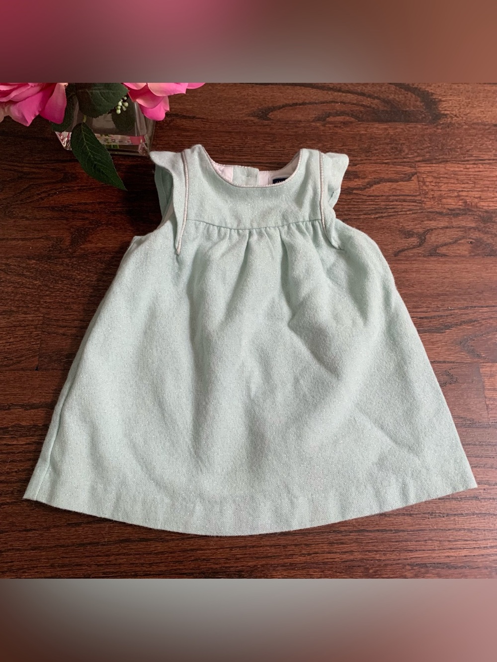 Janie & Jack wool blend holiday dress, size 0-3mo